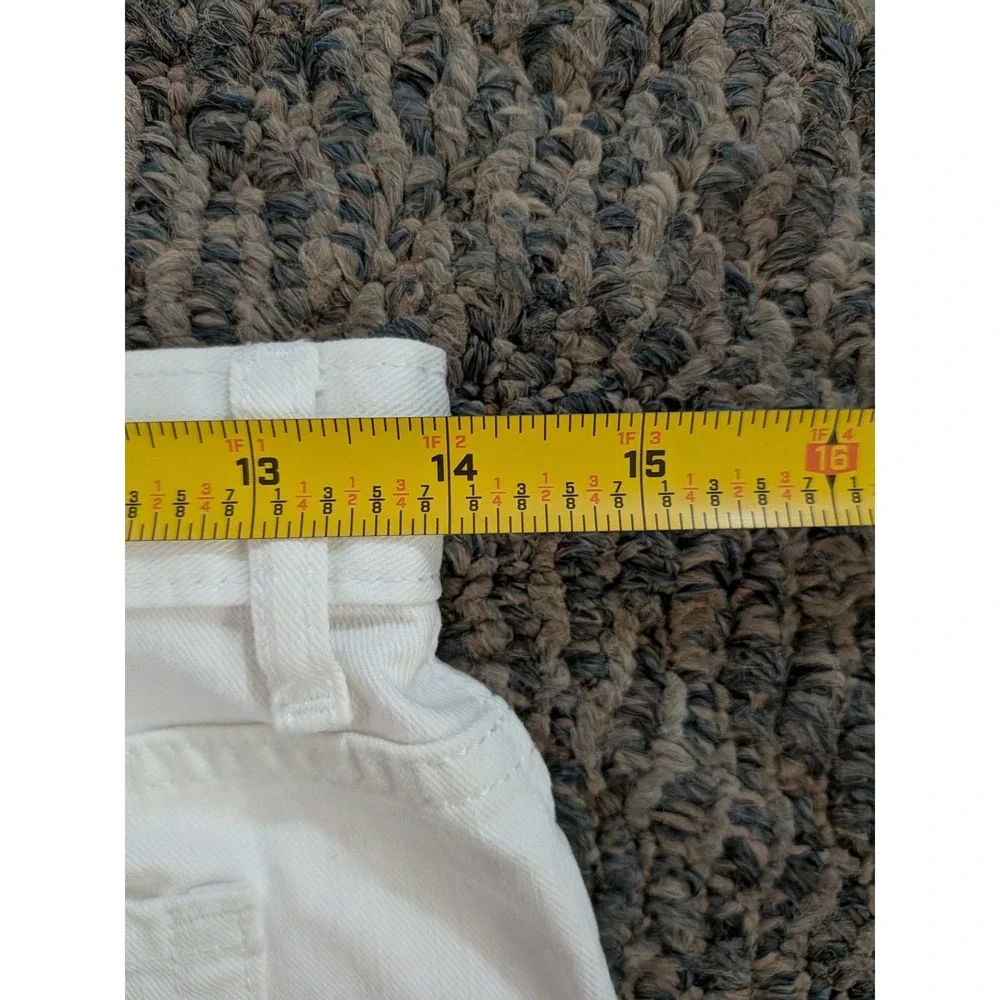 The Childrens Place Girls White Pink Ombre Dip Dye Denim Mini Skirt Size 12 NWT
